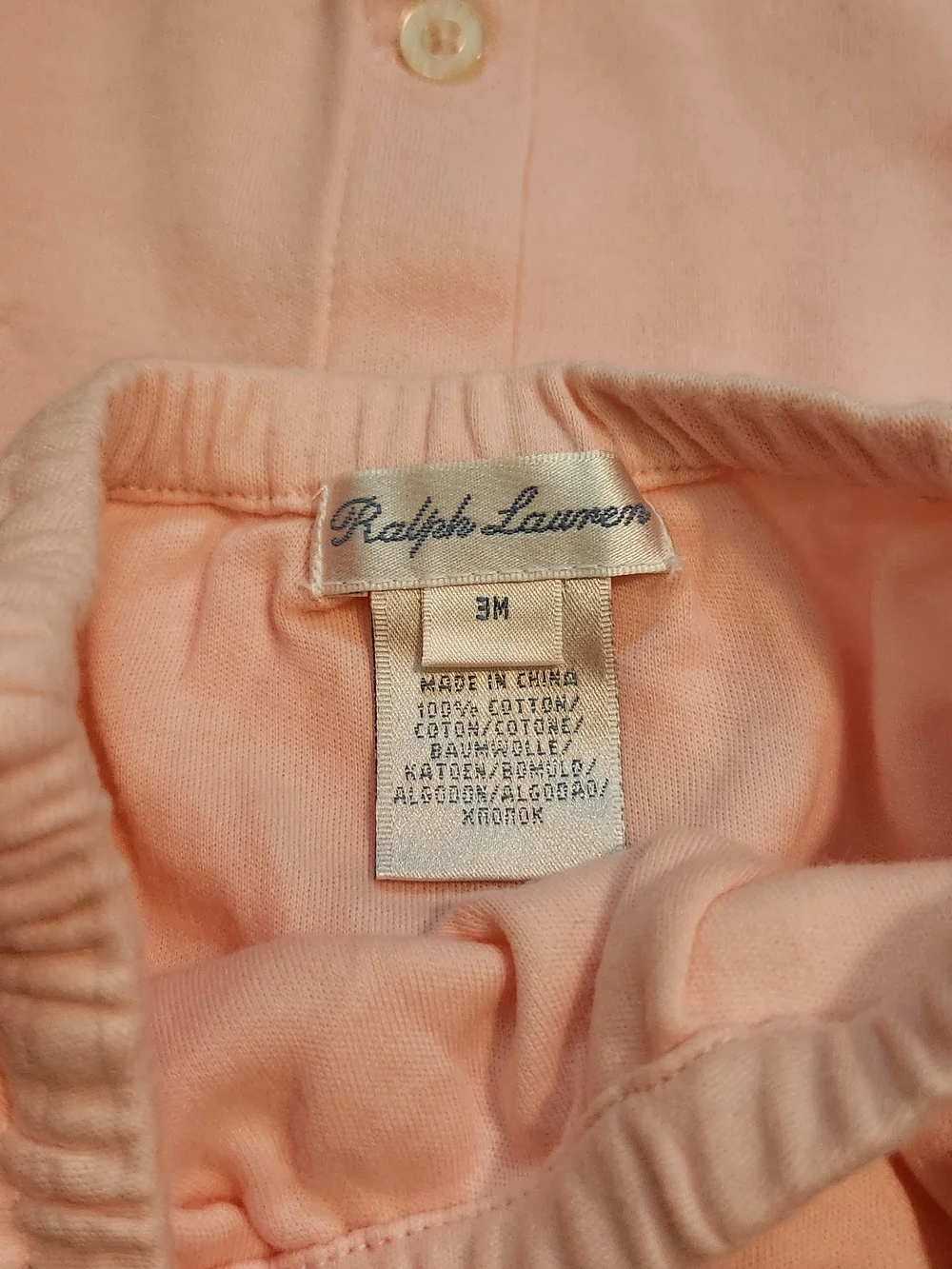 Ralph Lauren Light Pink Dress & Bloomer Set